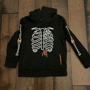 Cat & Jack Skeleton Halloween hoodie 5T- EUC